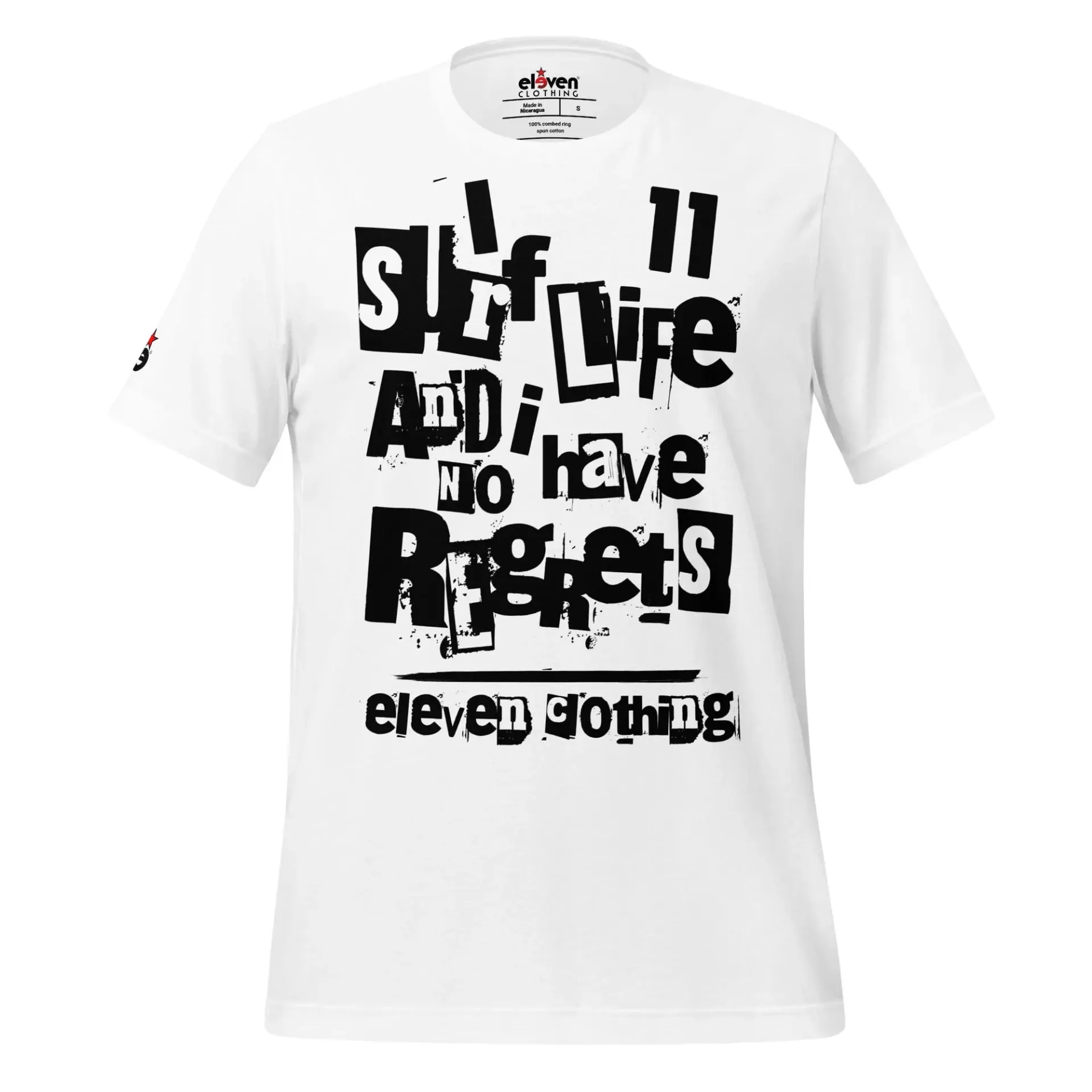 I SURF LIFE, AND I HAVE NO REGRETS! (S, BLANCO)